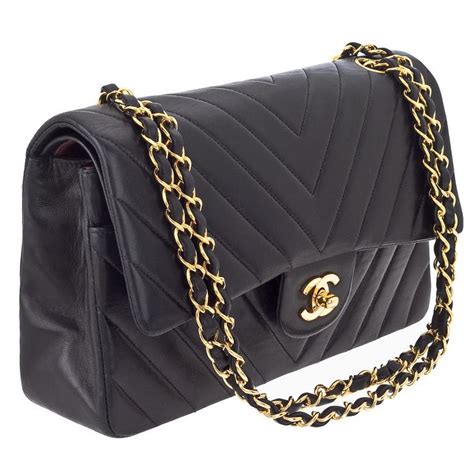 chanel chevron edge flap bag|Chanel classic flap shoulder bag.